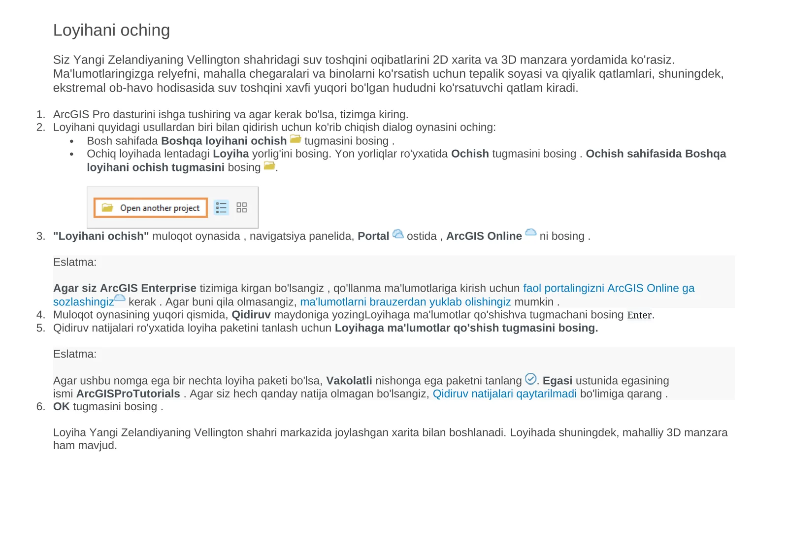 ArcGIS Pro dasturi 1