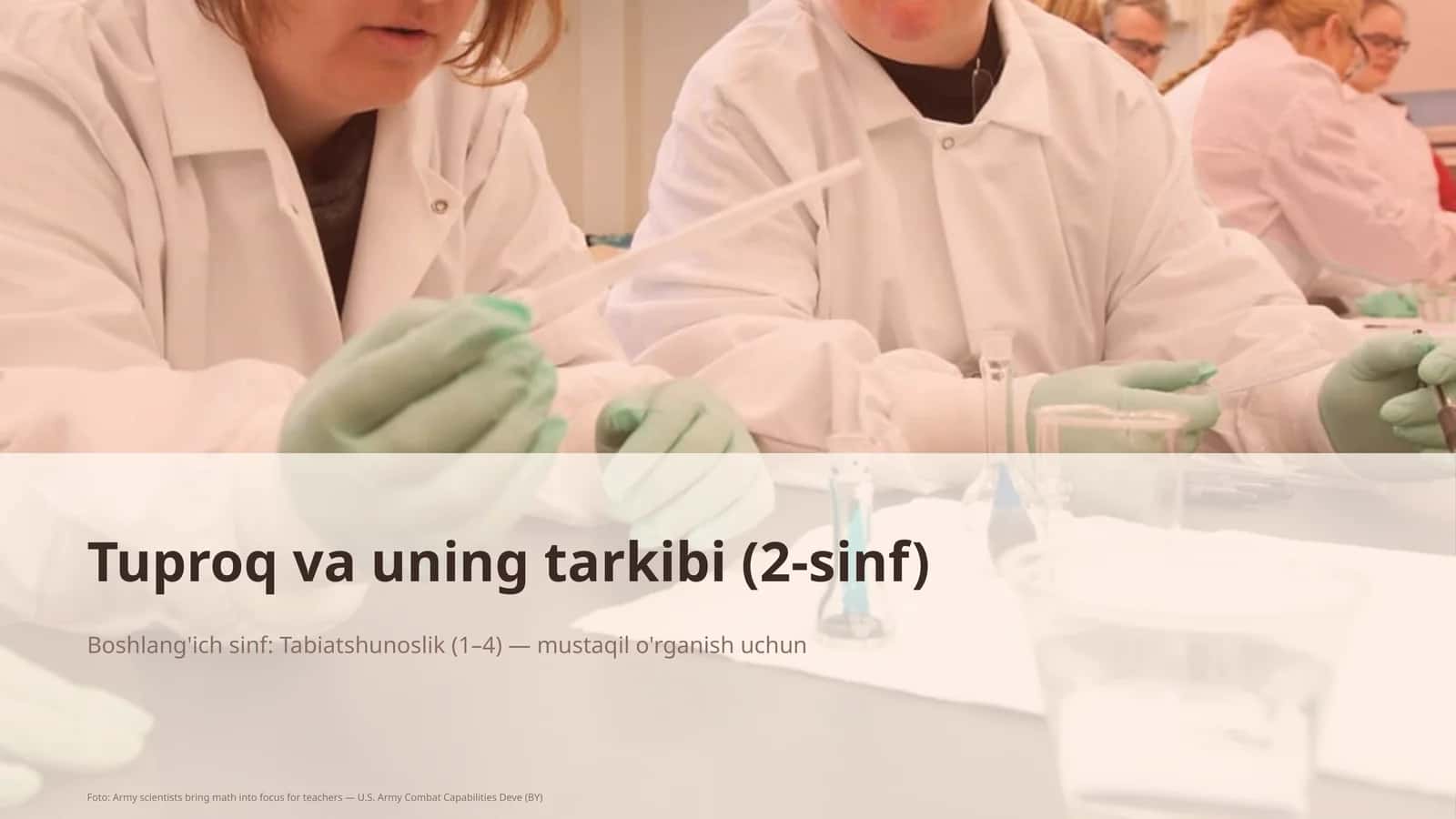Tuproq va uning tarkibi (2-sinf) 3