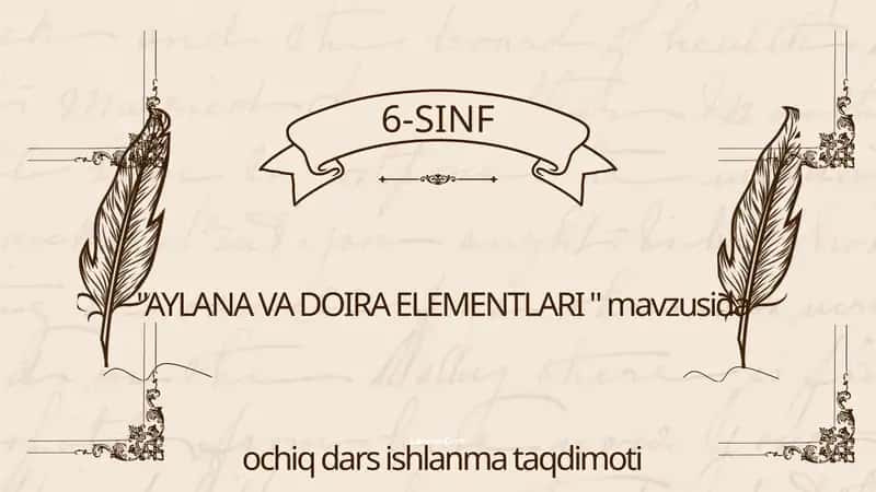 Dars ishlanma 1