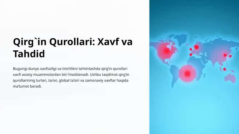 Qirg`in Qurollari: Xavf va Tahdid 1