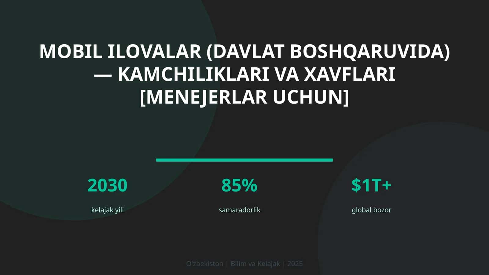 Mobil ilovalar (davlat boshqaruvida) — kamchiliklari va xavflari [menejerlar uchun] 1