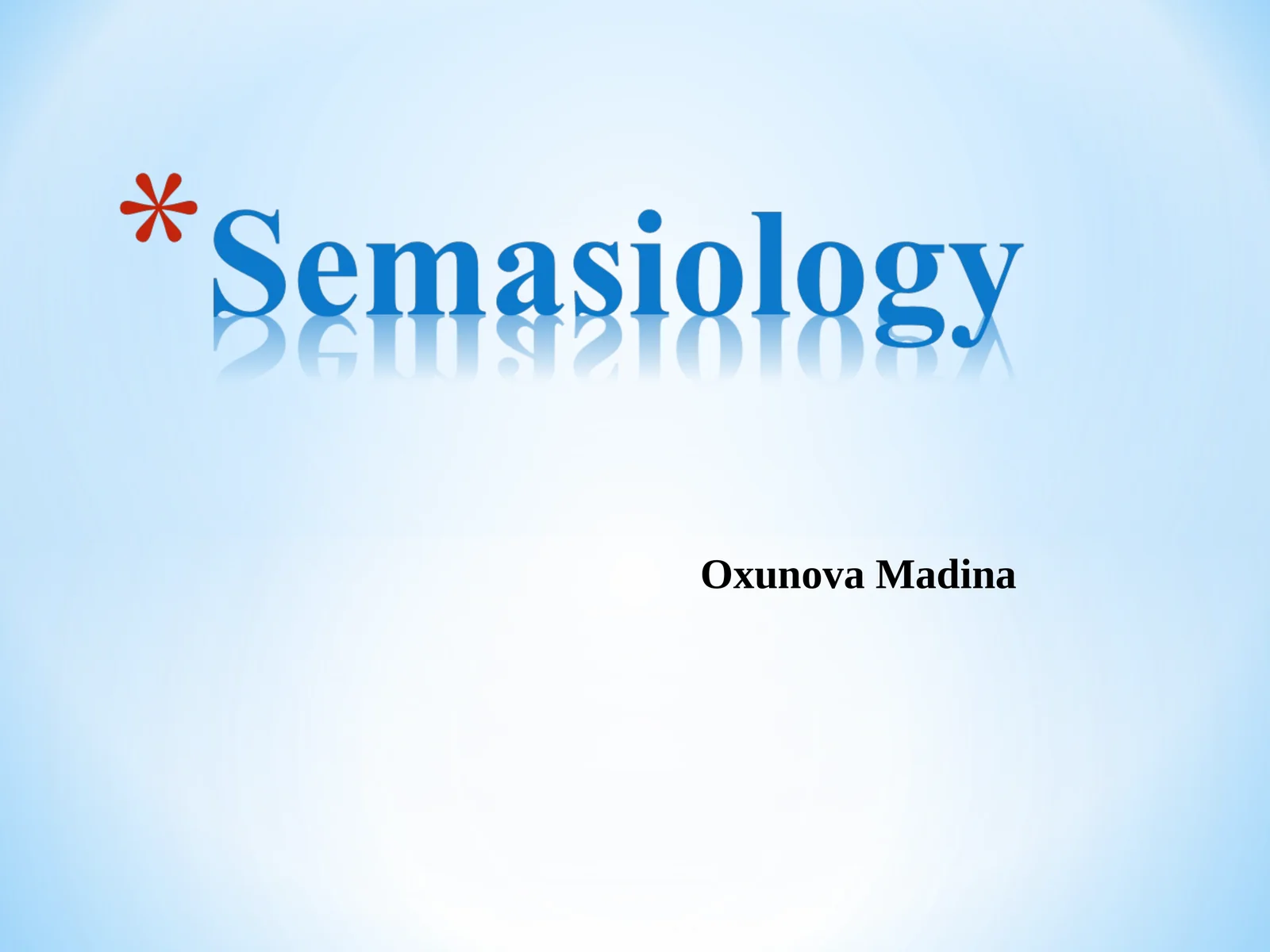 Semasiology 1