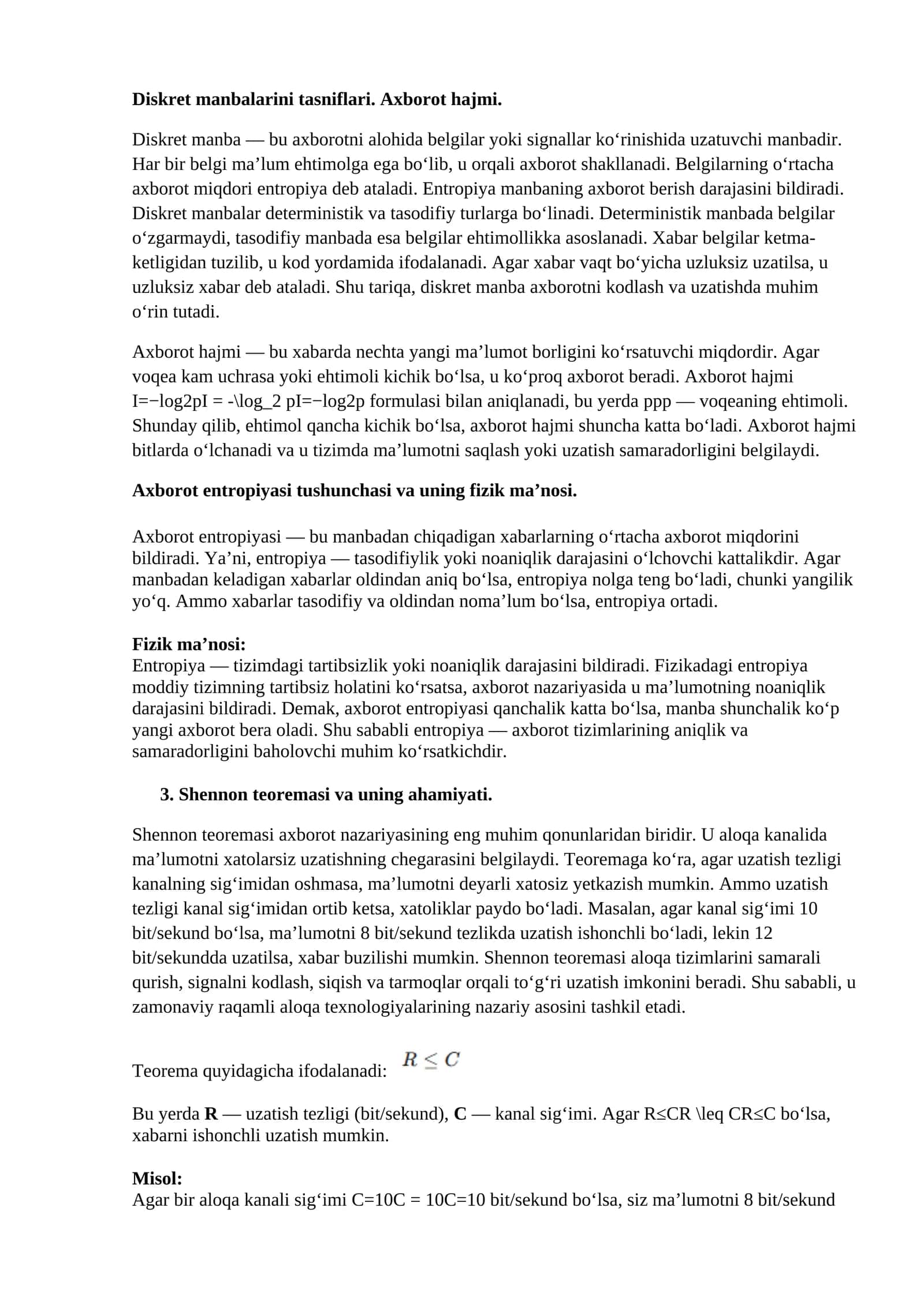 Diskret manbalarini tasniflari 1