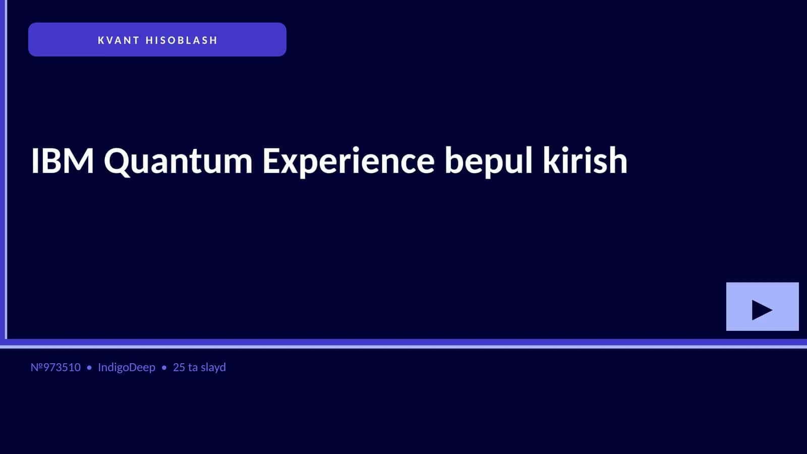 IBM Quantum Experience 1