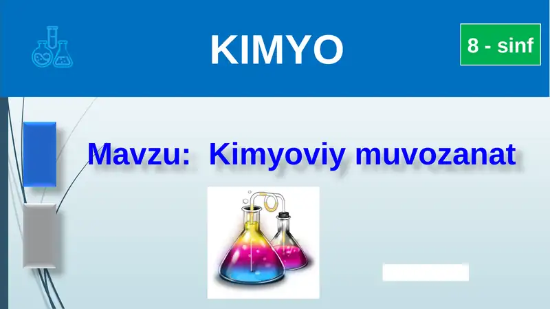 Kimyoviy muvozanat 1