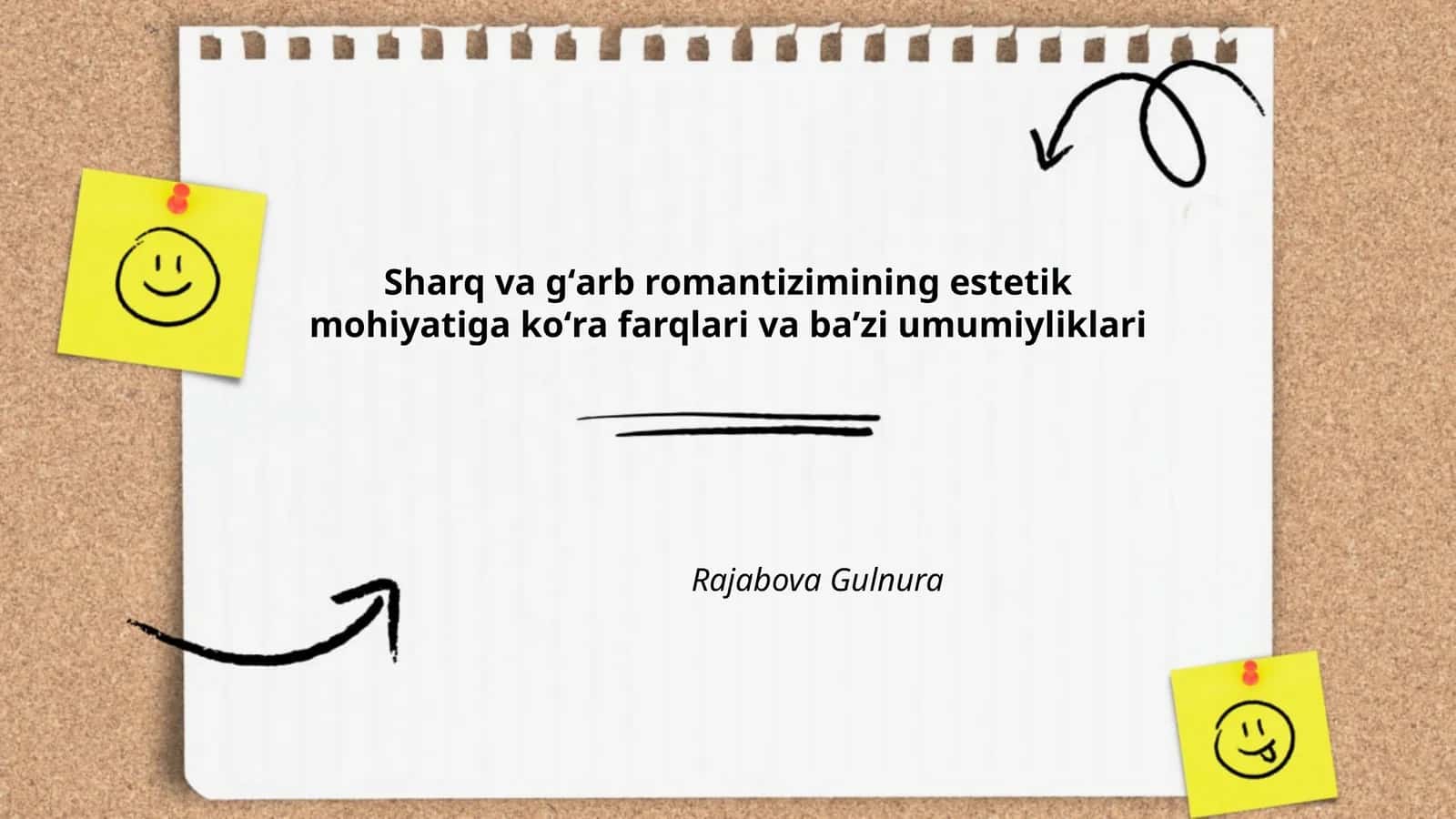 Sharq va gʻarb romantizimining estetik mohiyatiga koʻra farqlari va baʼzi umumiyliklari 1