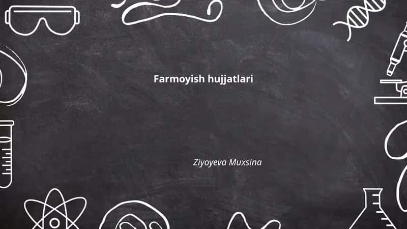 Farmoyish hujjatlari 1