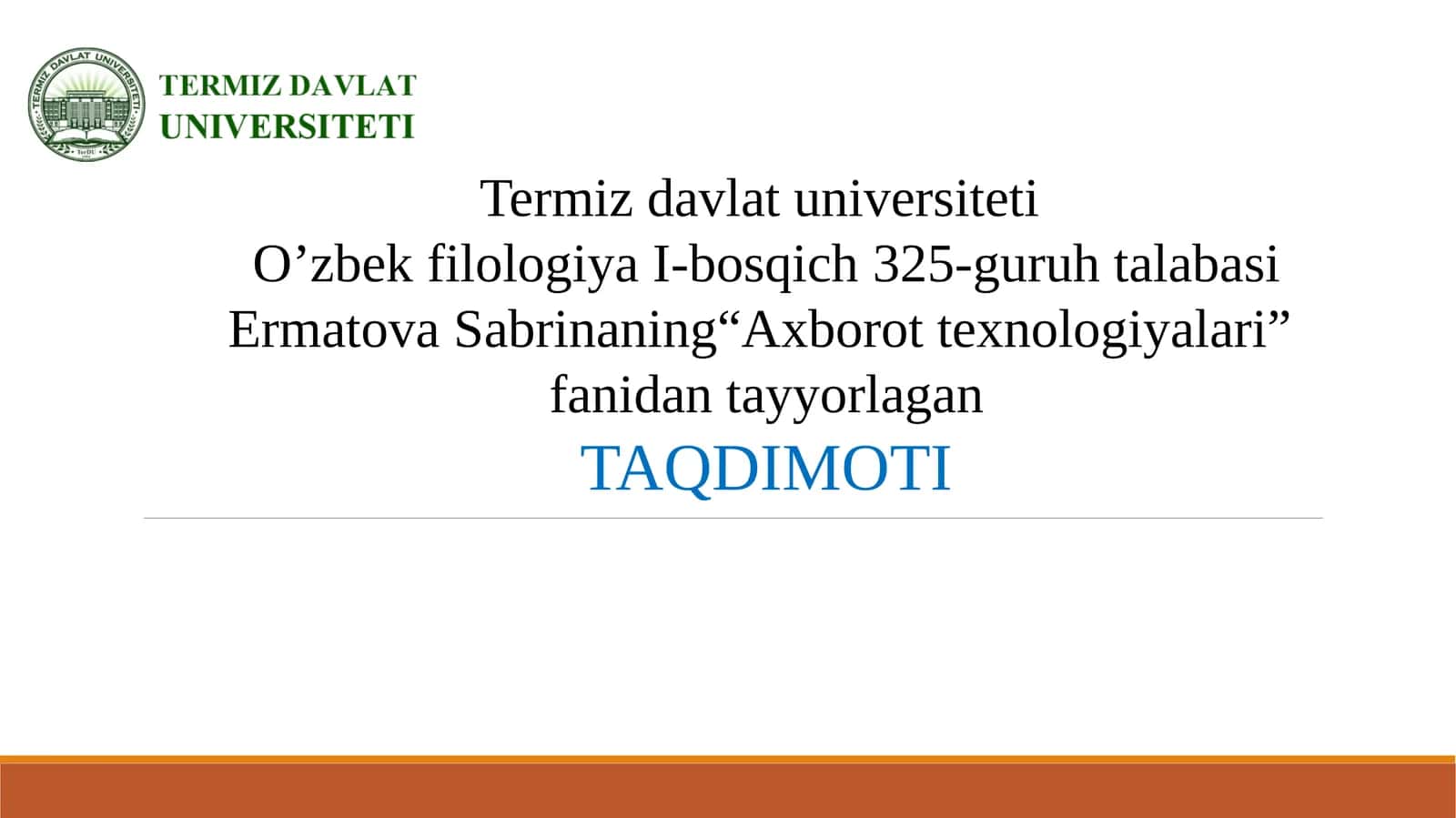 O’zbekfilologiya I-bosqich 325-guruhtalabasi 1
