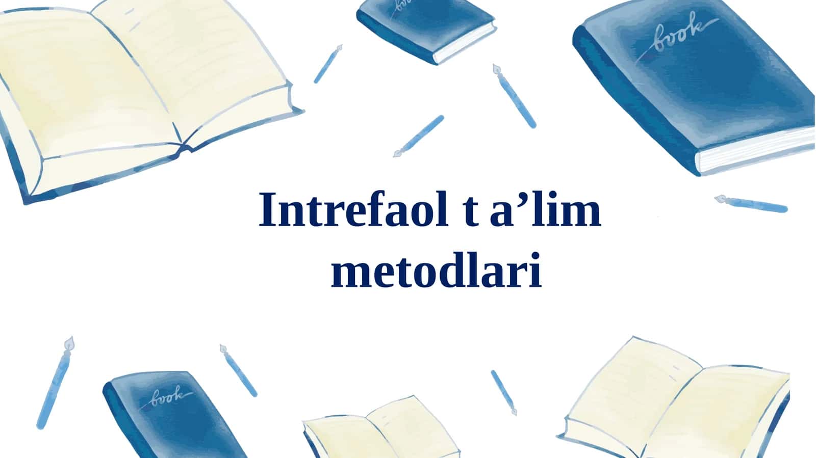 Ta'lim metodlari 1