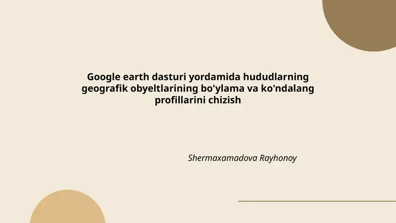 Google Earth Pro dasturi 1