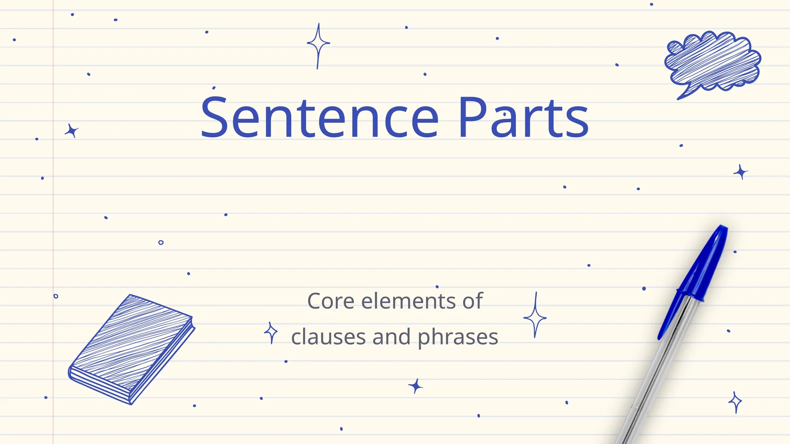 Sentence Parts 1