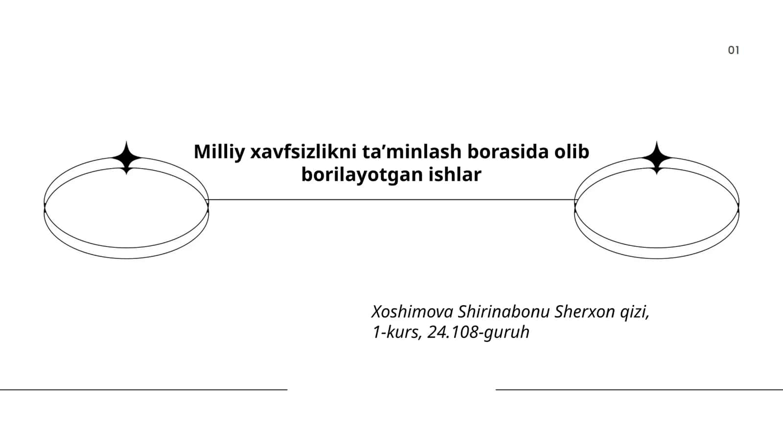 Milliy xavfsizlikni taʼminlash borasida olib borilayotgan ishlar 1