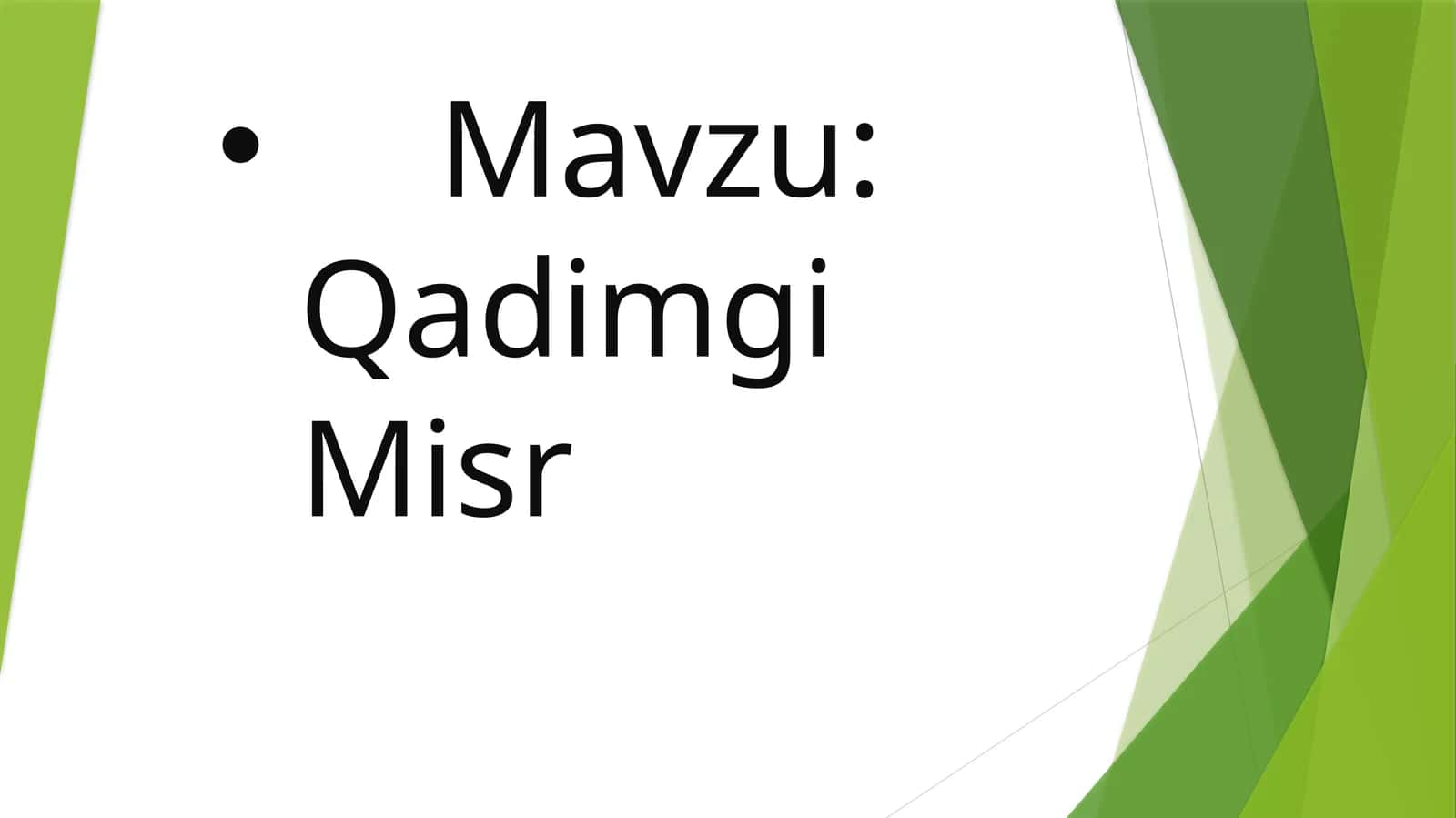 Qadimgi Misr 1