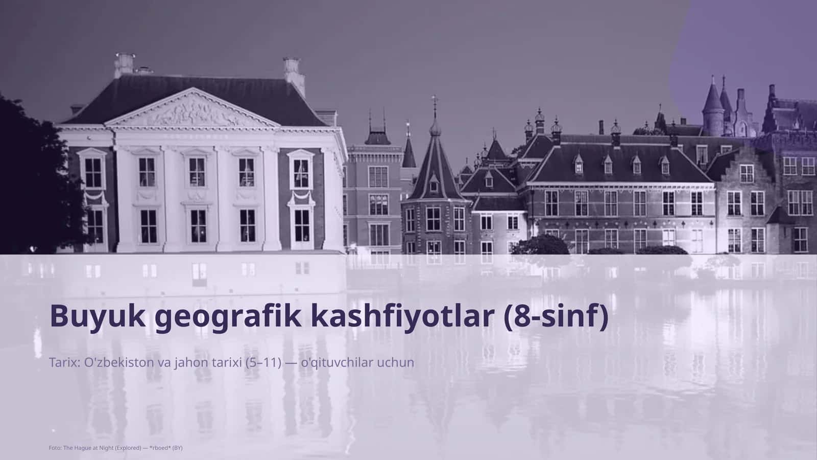 Buyuk geografik kashfiyotlar (8-sinf) 1