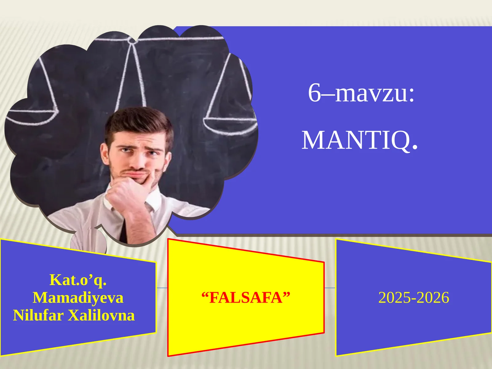 Mantiq ilmining predmeti 1