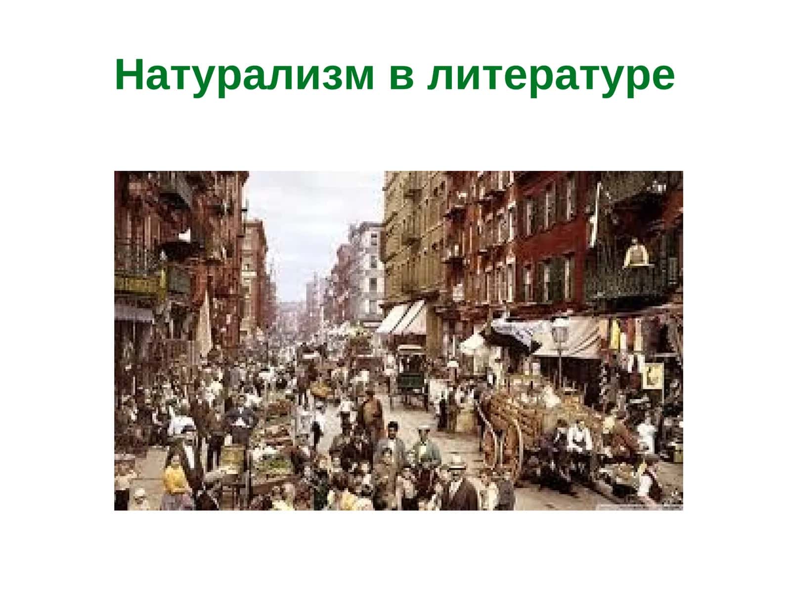 Натурализм в литературе 1