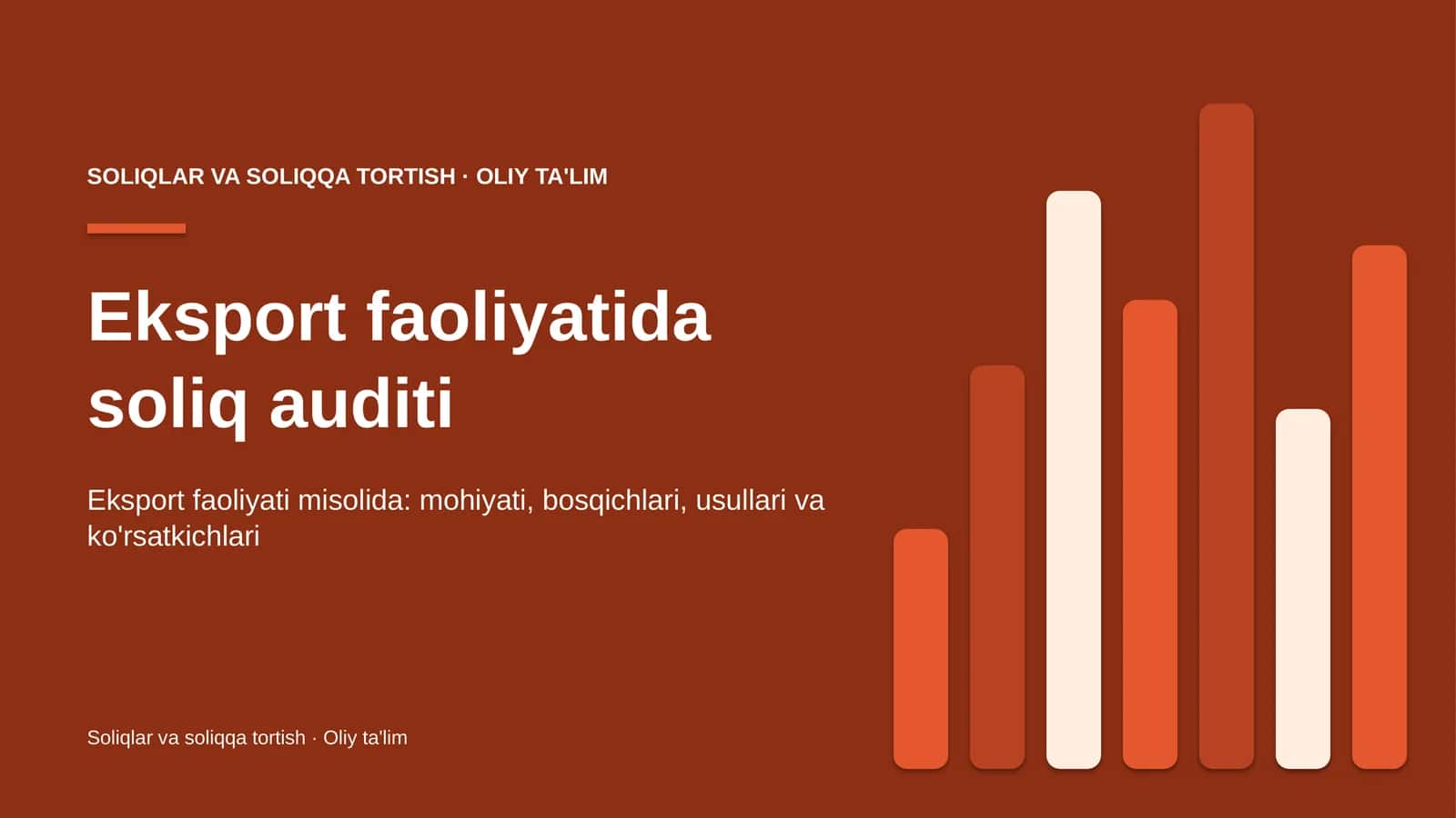 eksport faoliyatida soliq auditi 3461 1