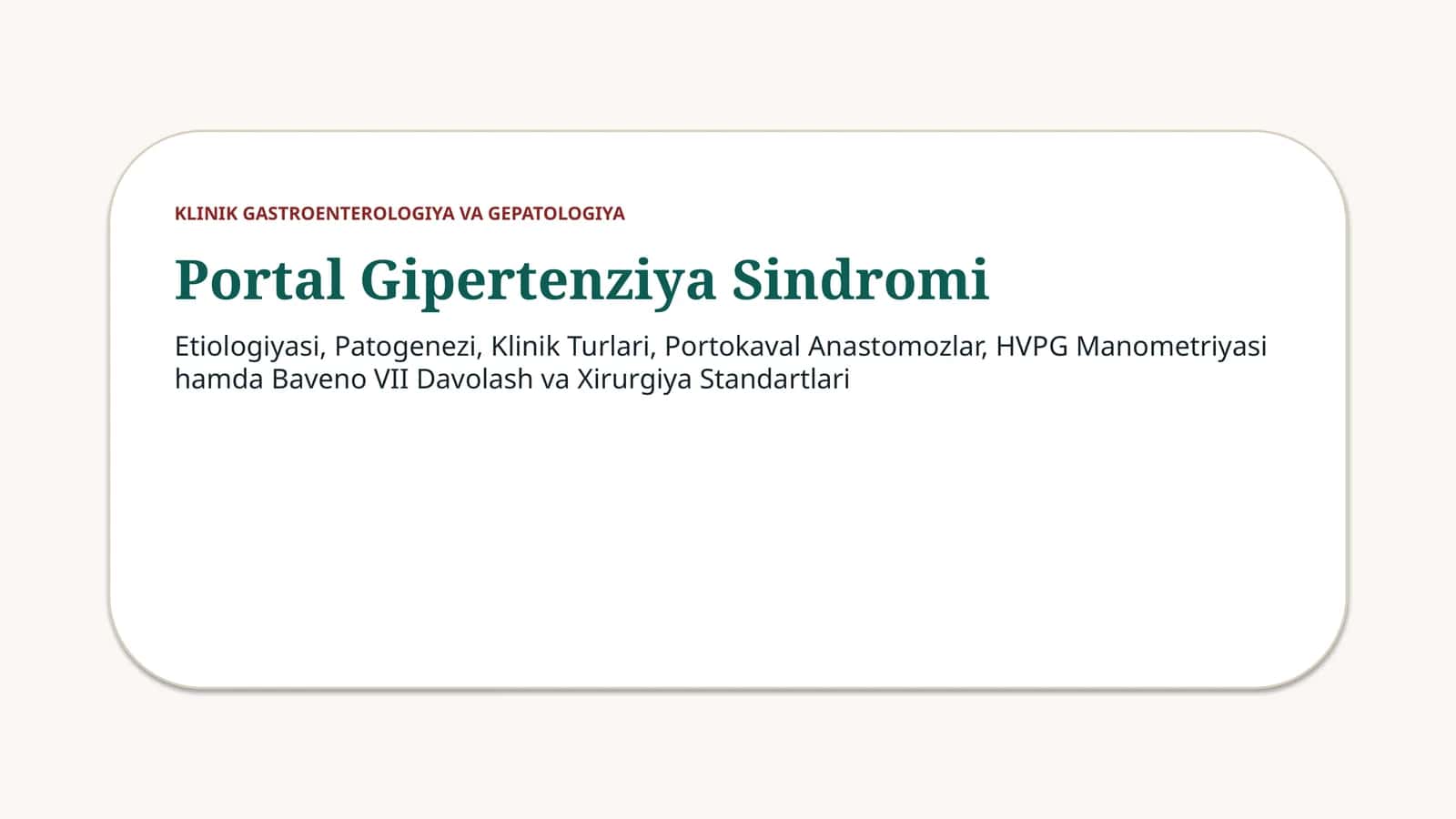 Portal Gipertenziya Sindromi 1