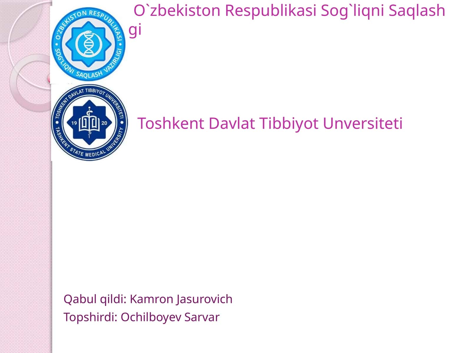 Endodantiyadan boshlangʻich tushuncha 1