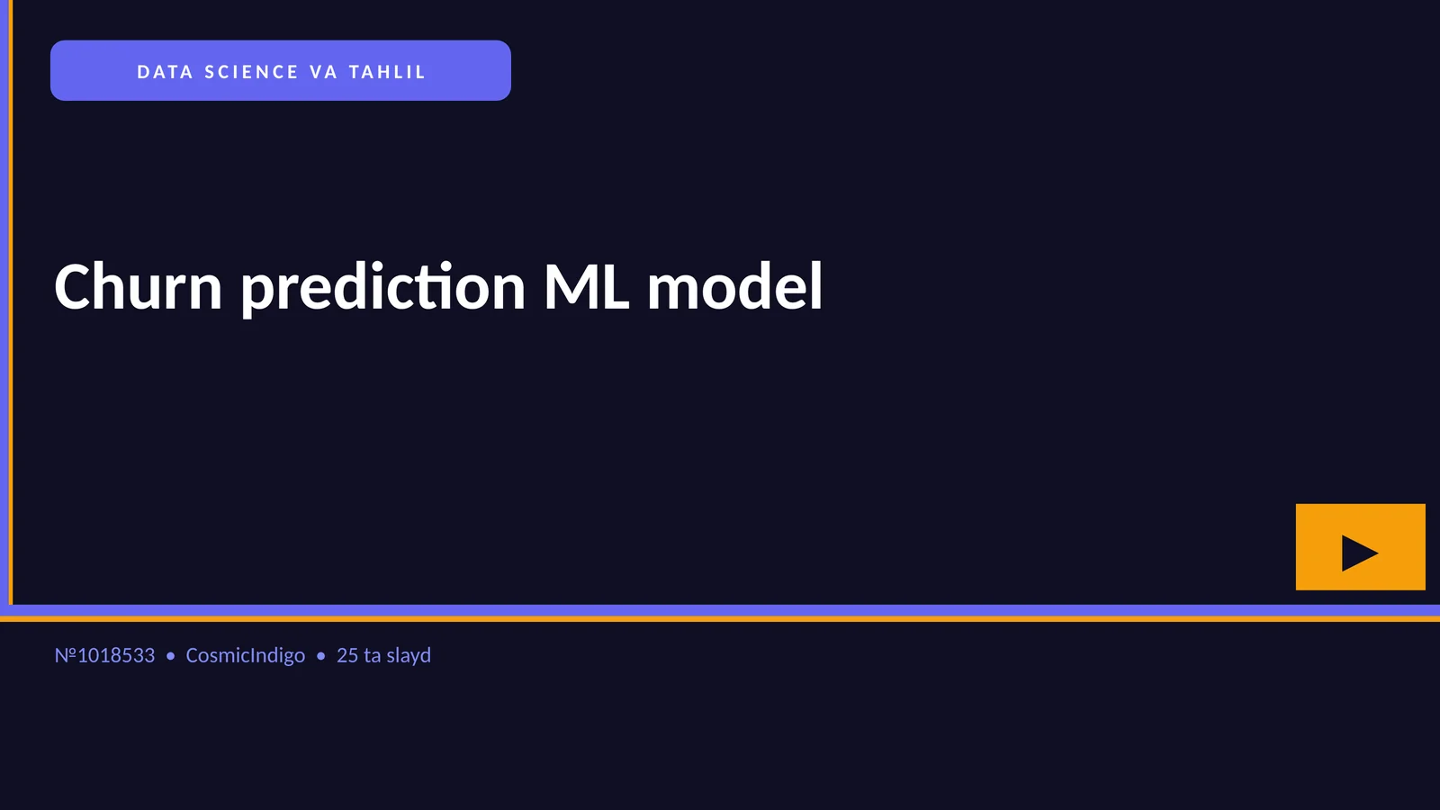 Churn prediction ML model 1