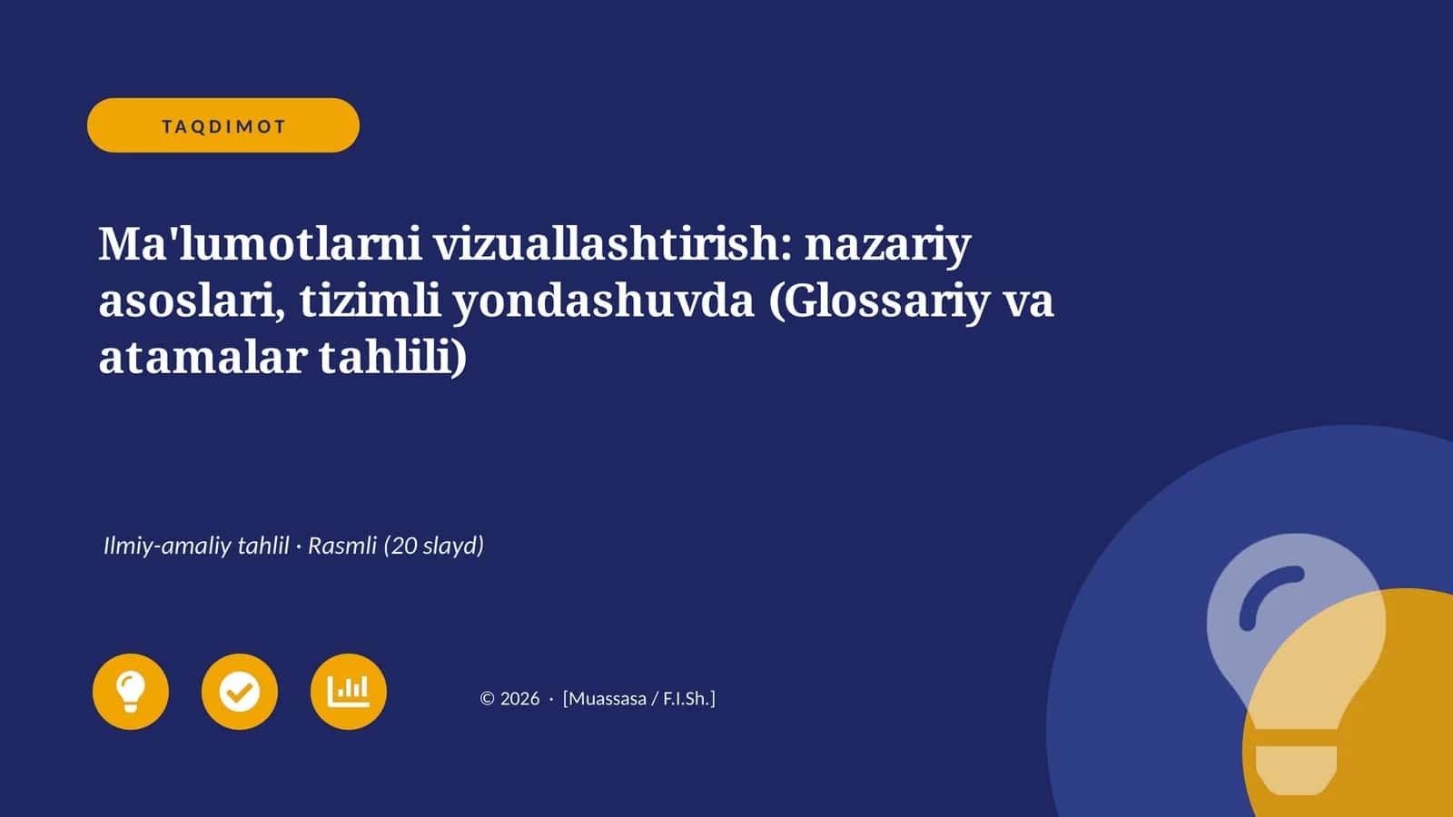 Ma'lumotlarni vizuallashtirish: nazariy asoslari, tizimli yondashuvda (Glossariy va atamalar tahlili) 1