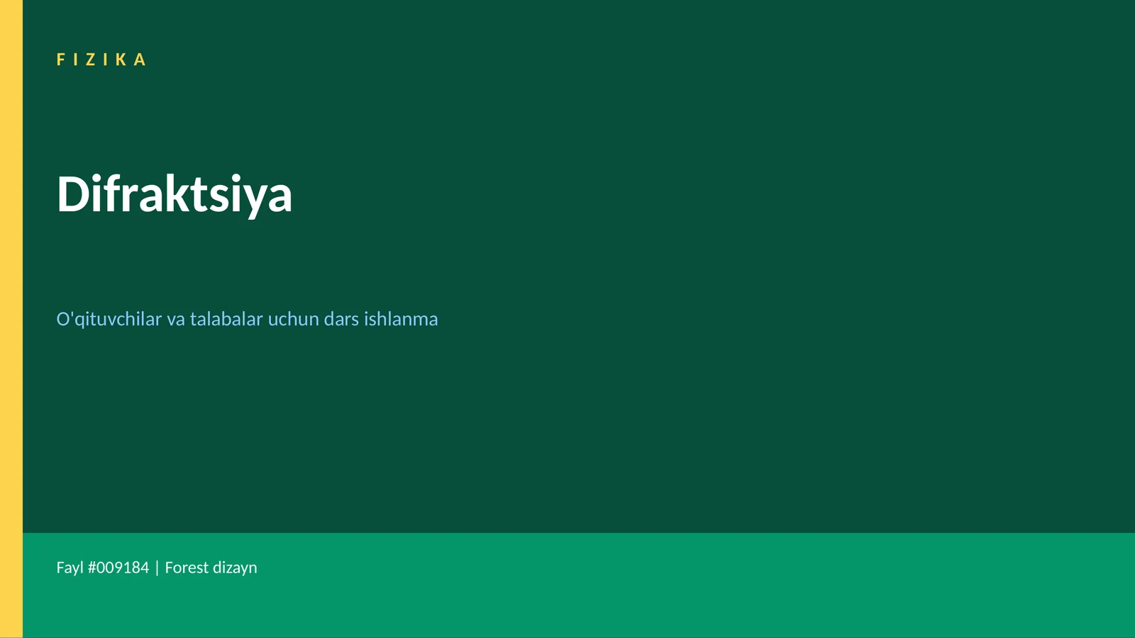 FIZIKA Difraktsiya 1