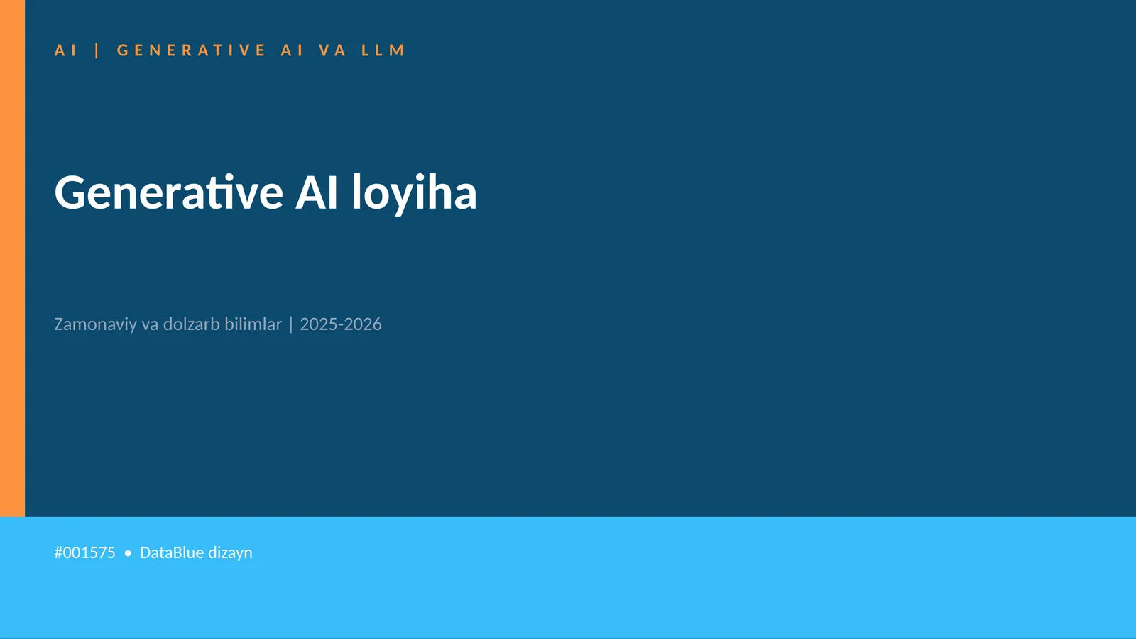 Generative AI loyiha 1