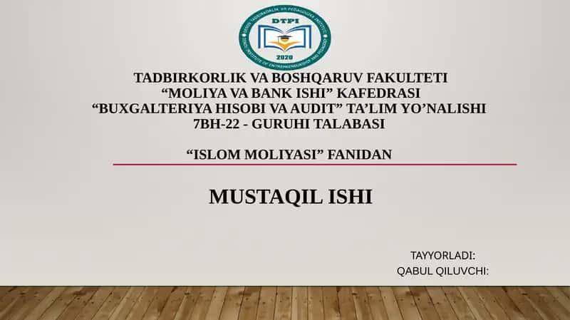 Islom Moliyasida Ijara Shartnomasi va Turlari 1