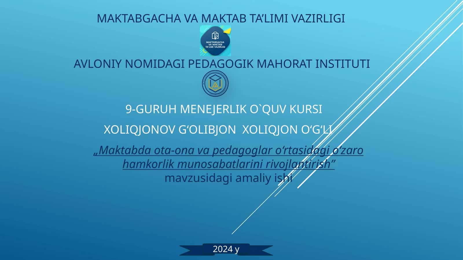 9-Guruh Menjerlik O`quv Kursi 1