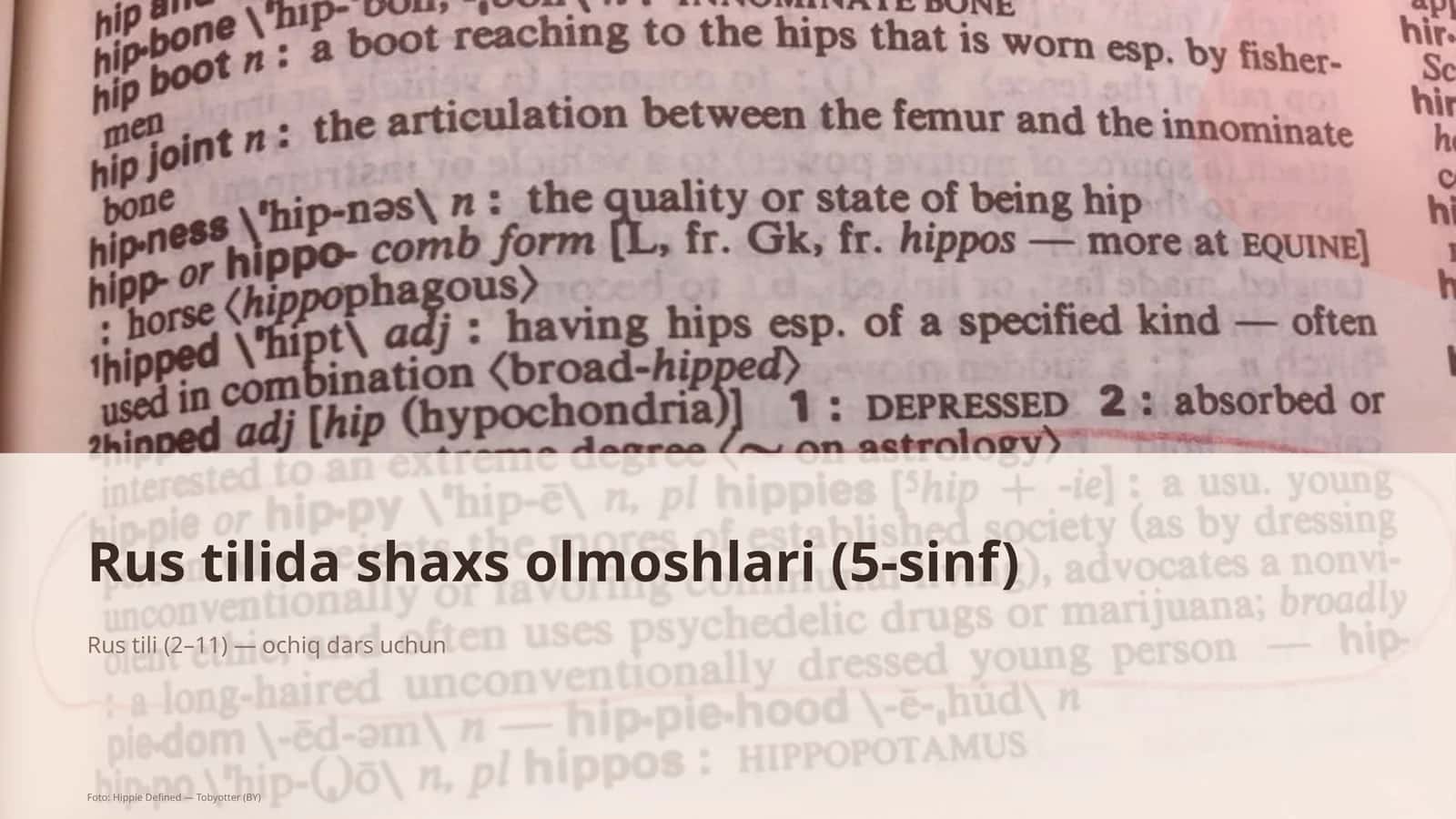 Rus tilida shaxs olmoshlari (5-sinf) 1