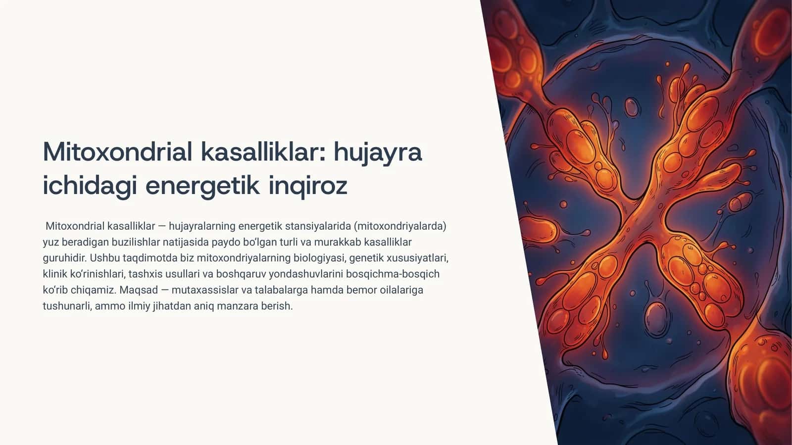 Mitoxondrial kasalliklar huujayra ichidagi energetik inqiroz 1