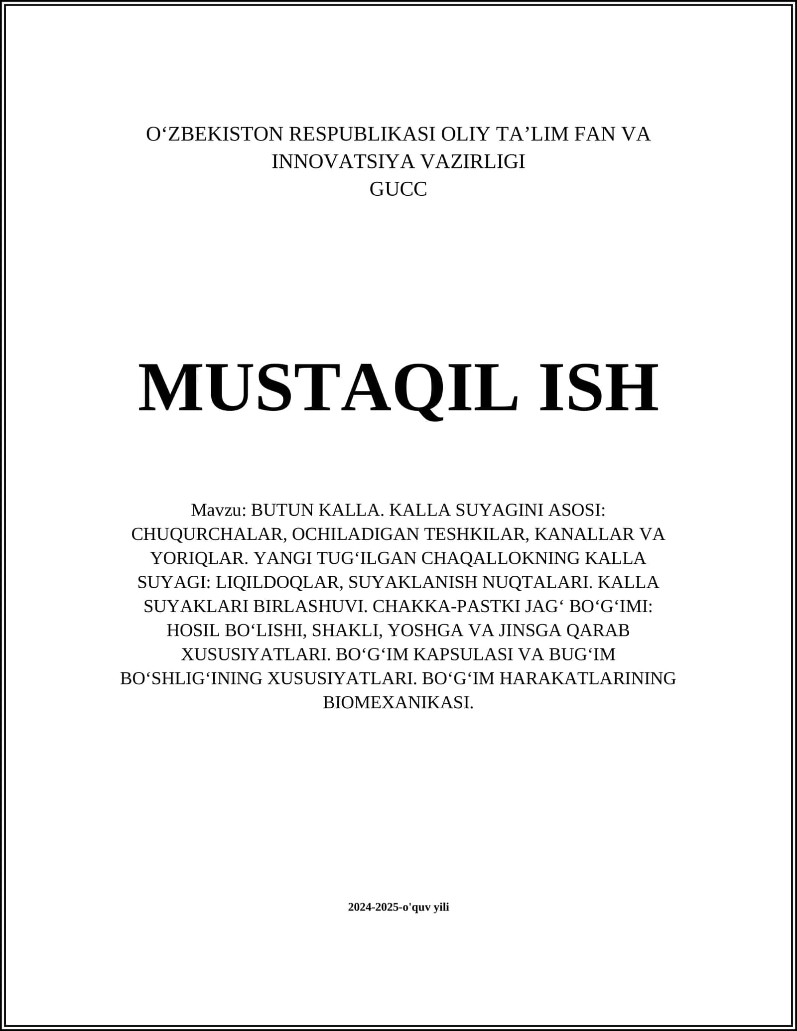 Bütun kalla anatomiyasi 1