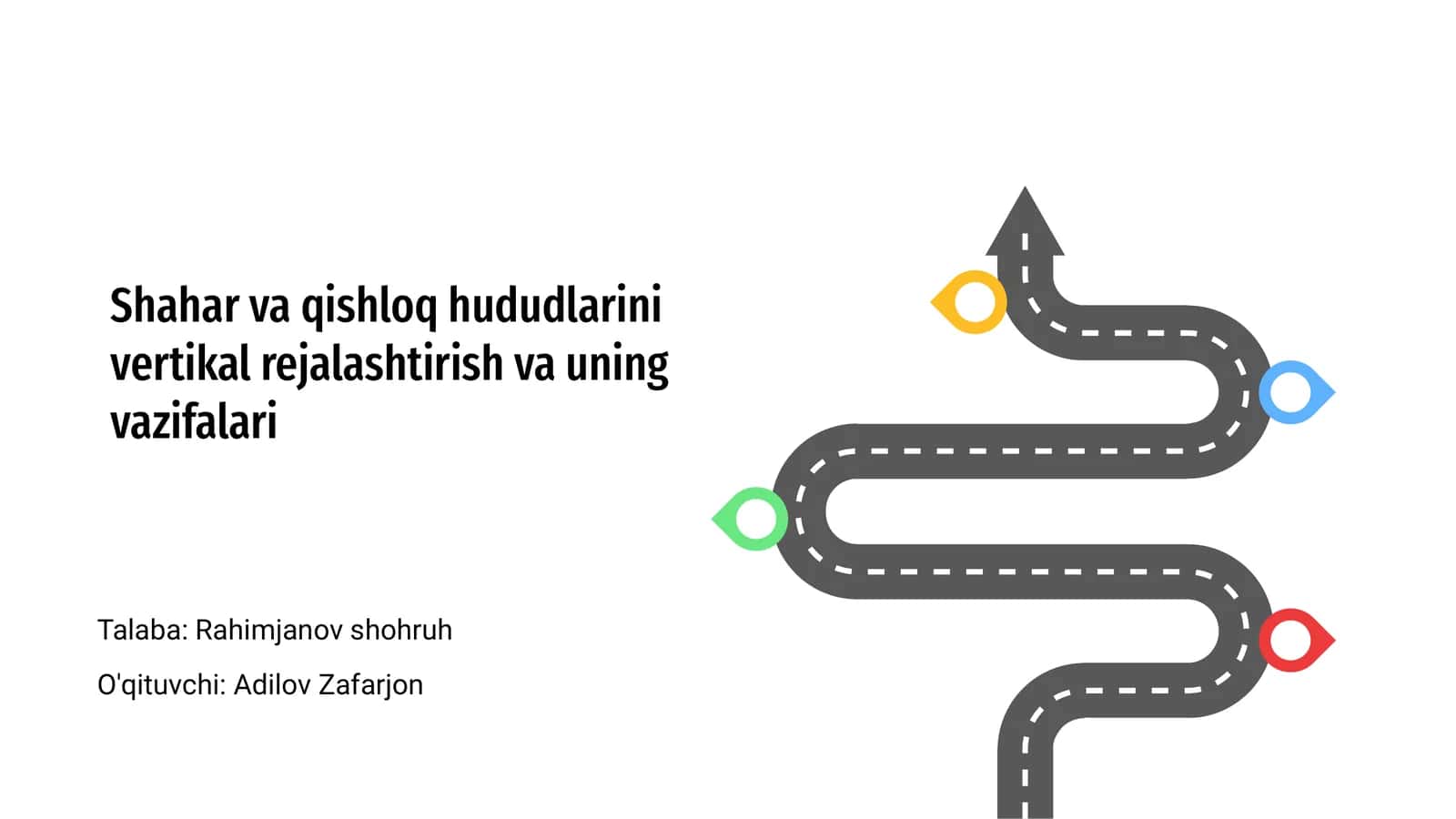 Shahar va qishloq hududlarini vertikal rejalashtirish va uning vazifalari 1