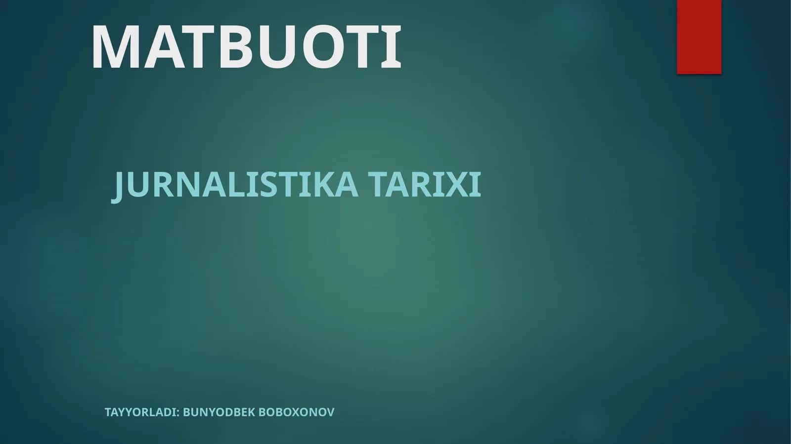 AMERIKA MATBUOTI 1
