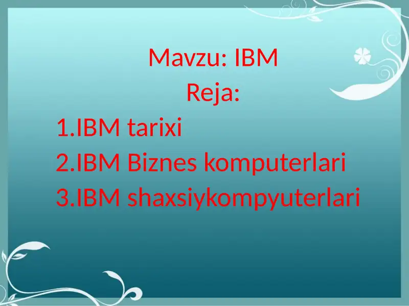 IBM 1