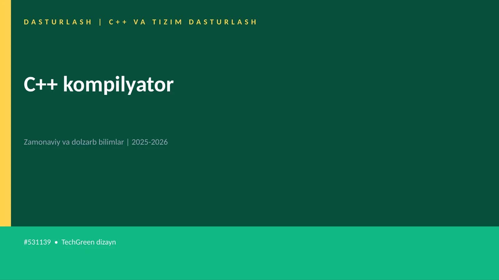 C++ kompilyator 1