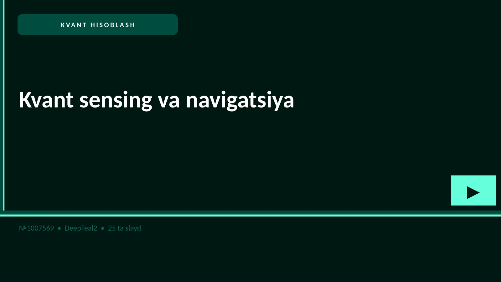Kvant sensing va navigatsiya 1