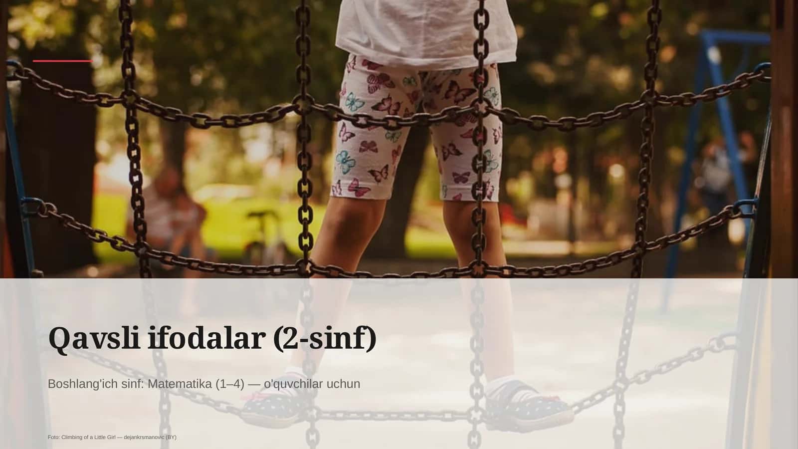 Qavsli ifodalar (2-sinf) 1