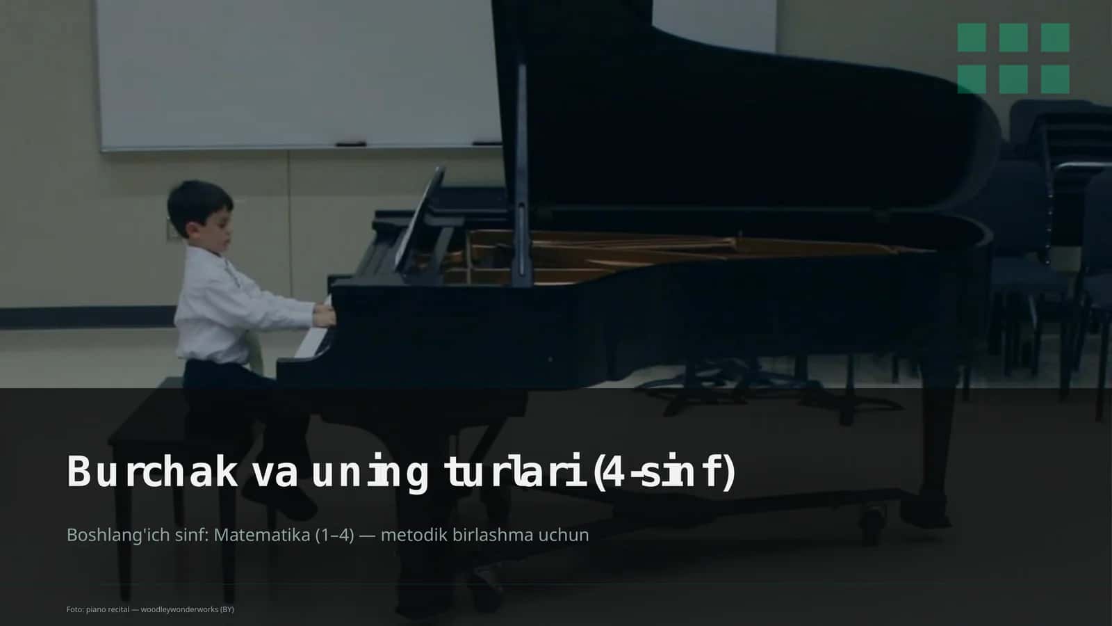 Burchak va uning turlari (4-sinf) 1