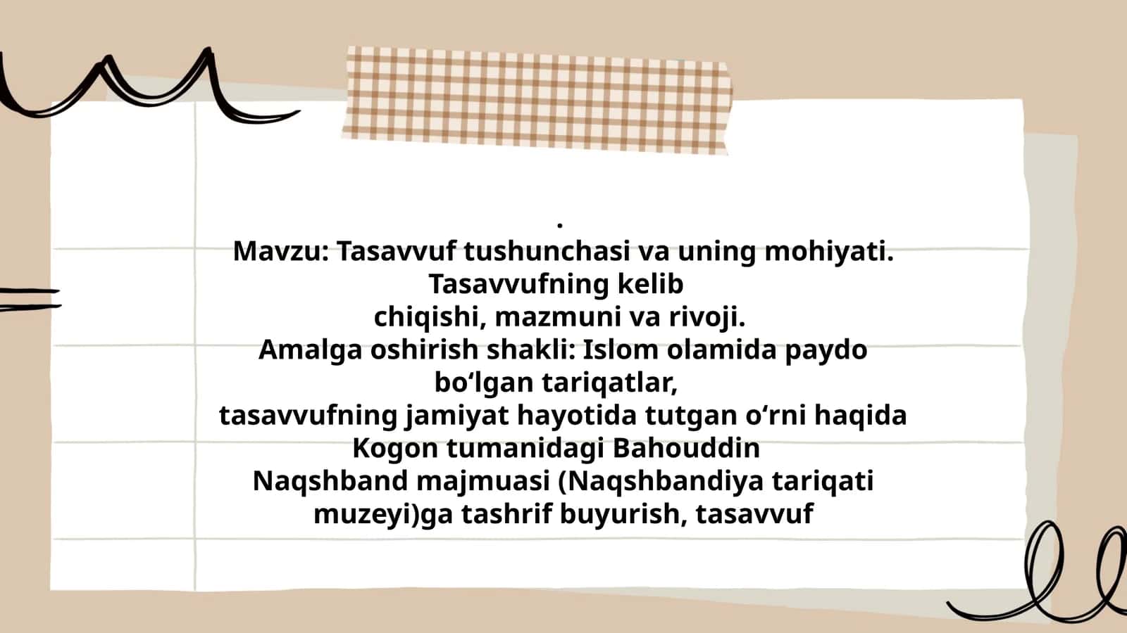 Tasavvuf tushunchasi va uning mohiyati. Tasavvufning kelib chiqishi, mazmuni va rivoji 1