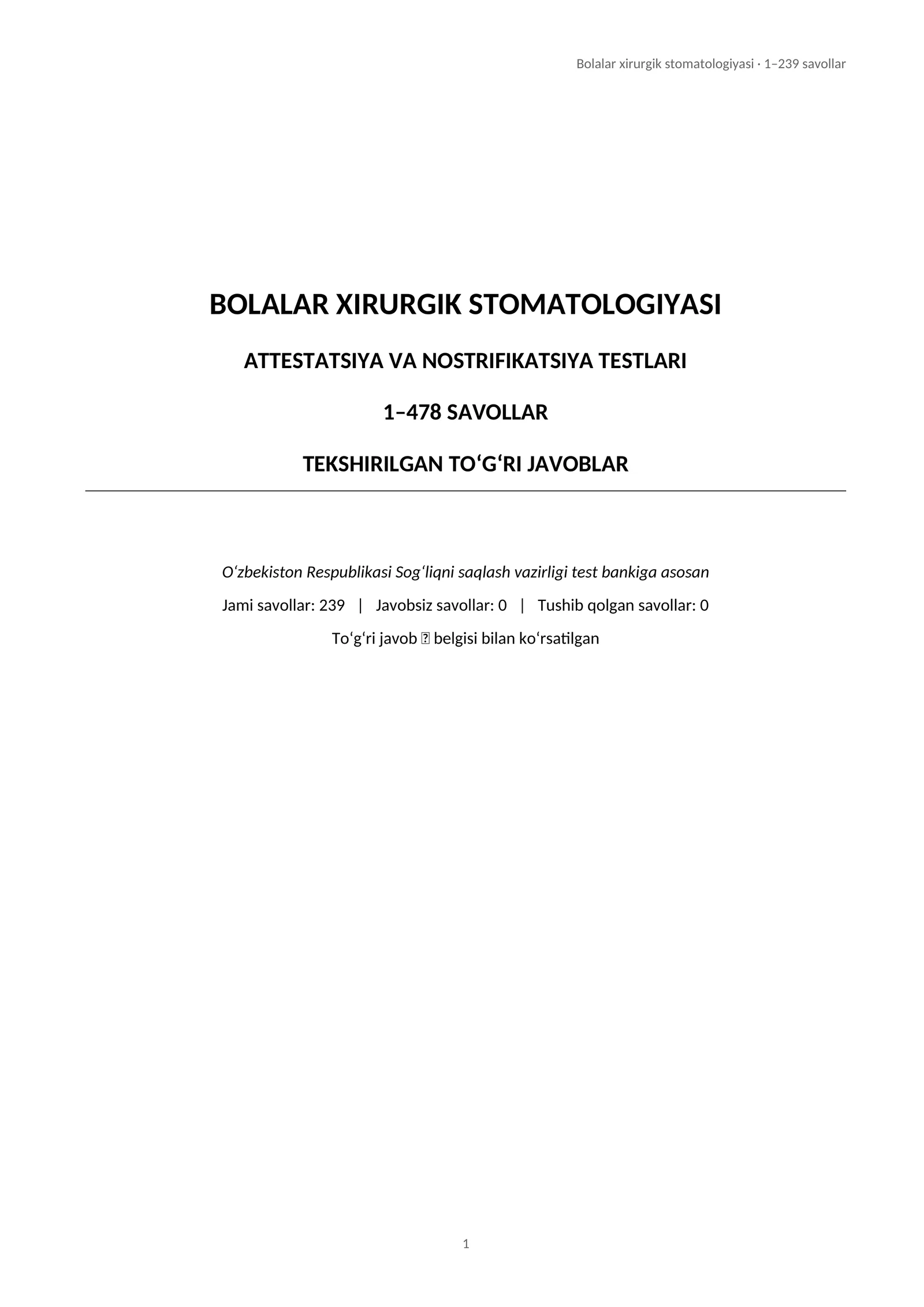 BOLALAR XIRURGIK STOMATOLOGIYASI 1