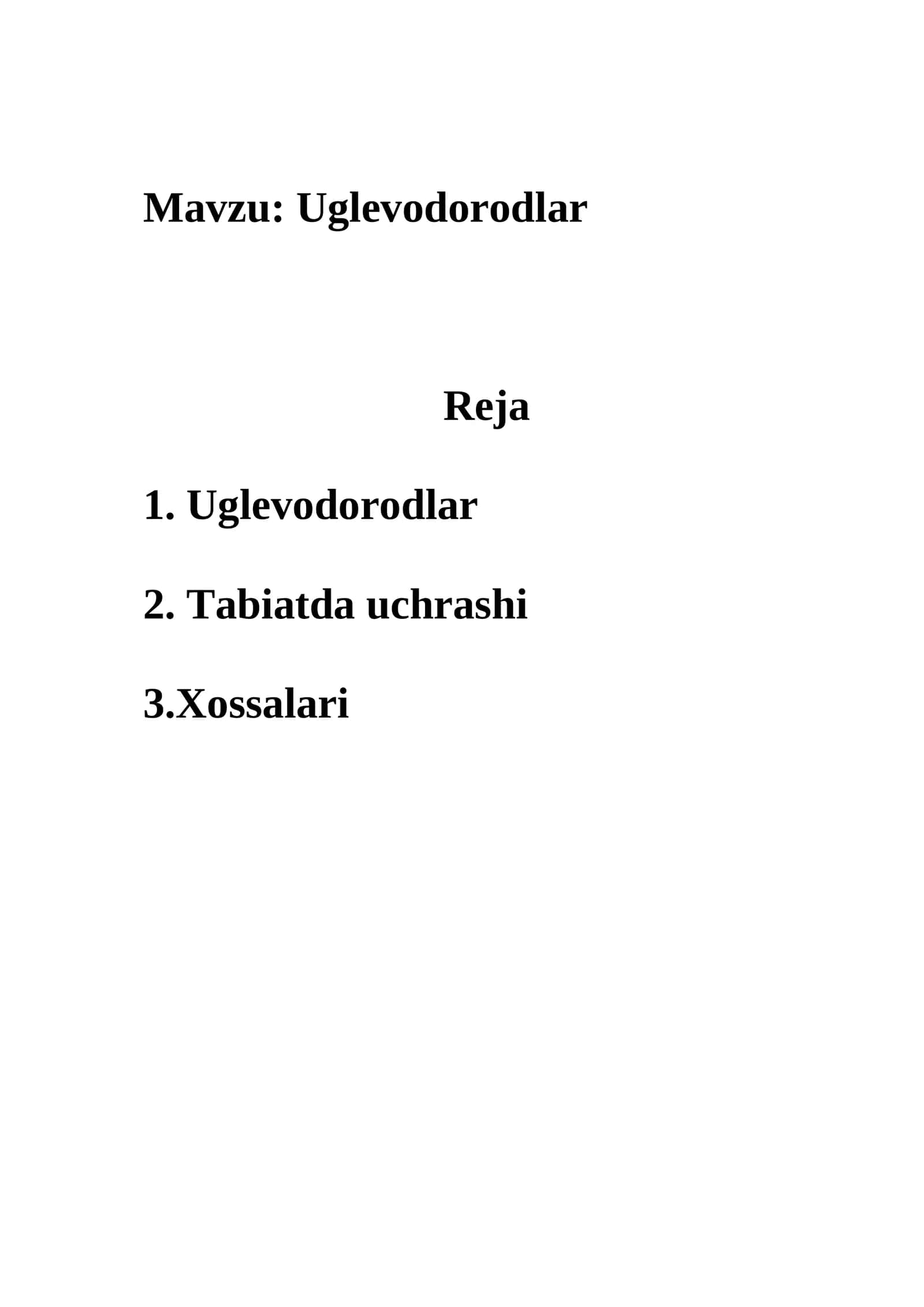 Uglevodorodlar 1