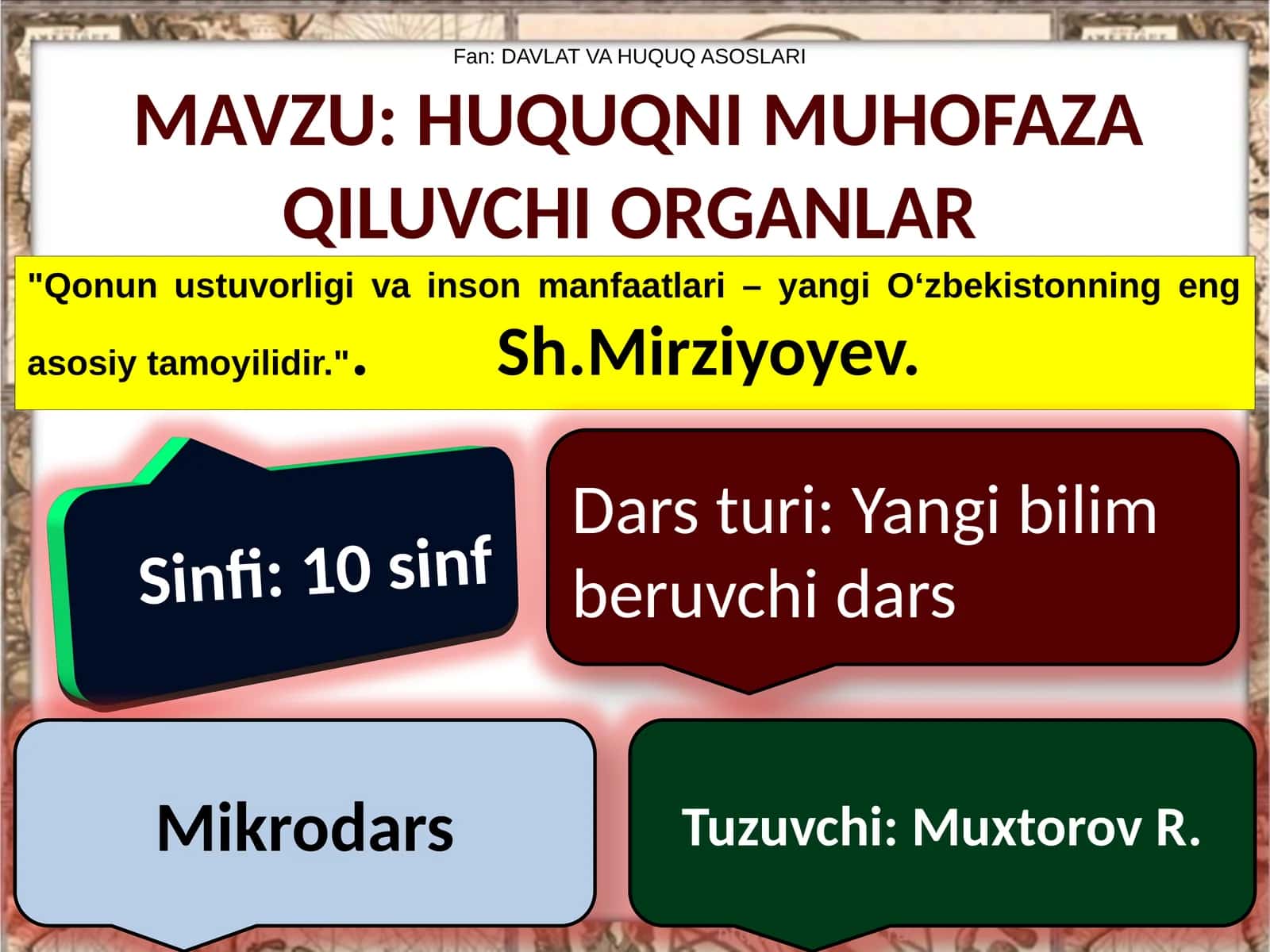 HUQUQ ASOSLARI 1