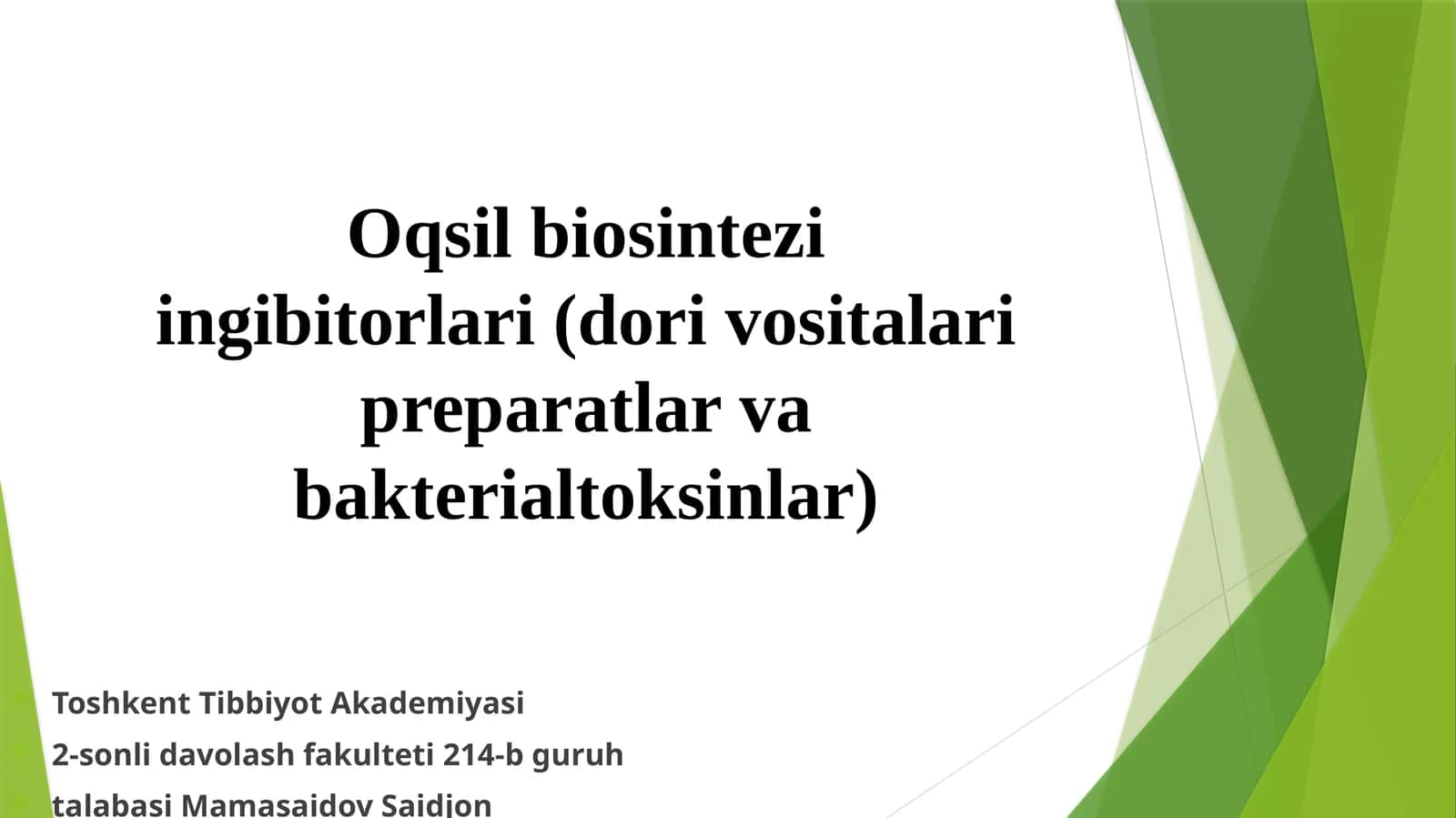 Oqsil biosintezi 1