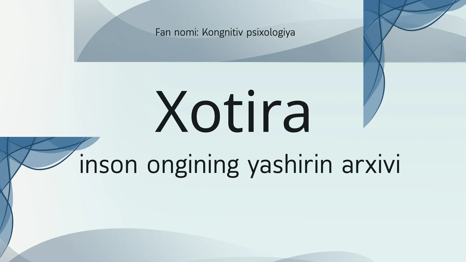 Xotira 1