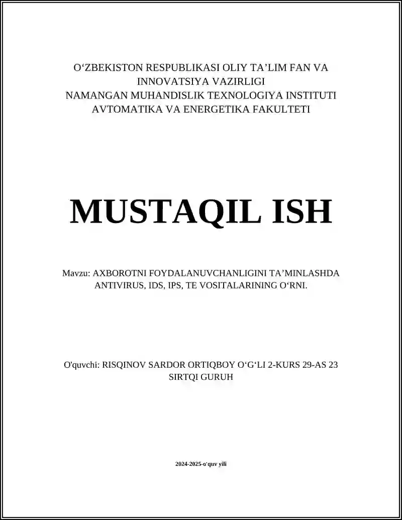 Antivirus dasturlari