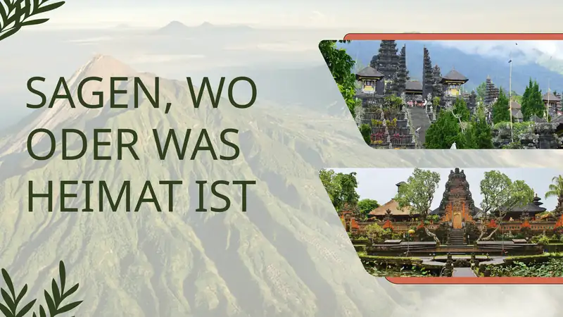 SAGEN, WO ODER WAS HEIMAT IST 1
