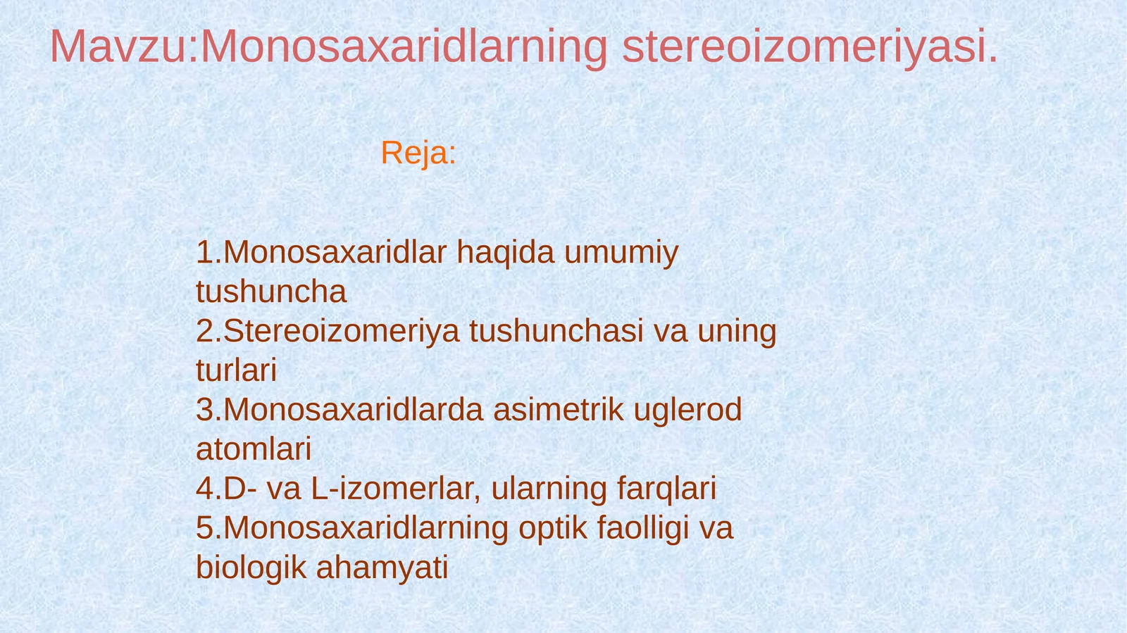 Monosaxaridlar 1