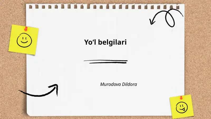 Yo‘l belgilari 1