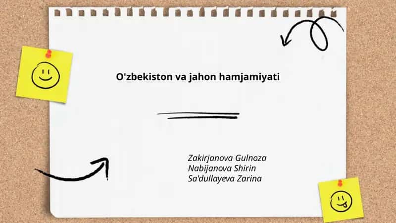 O'zbekiston va jahon hamjamiyati 1